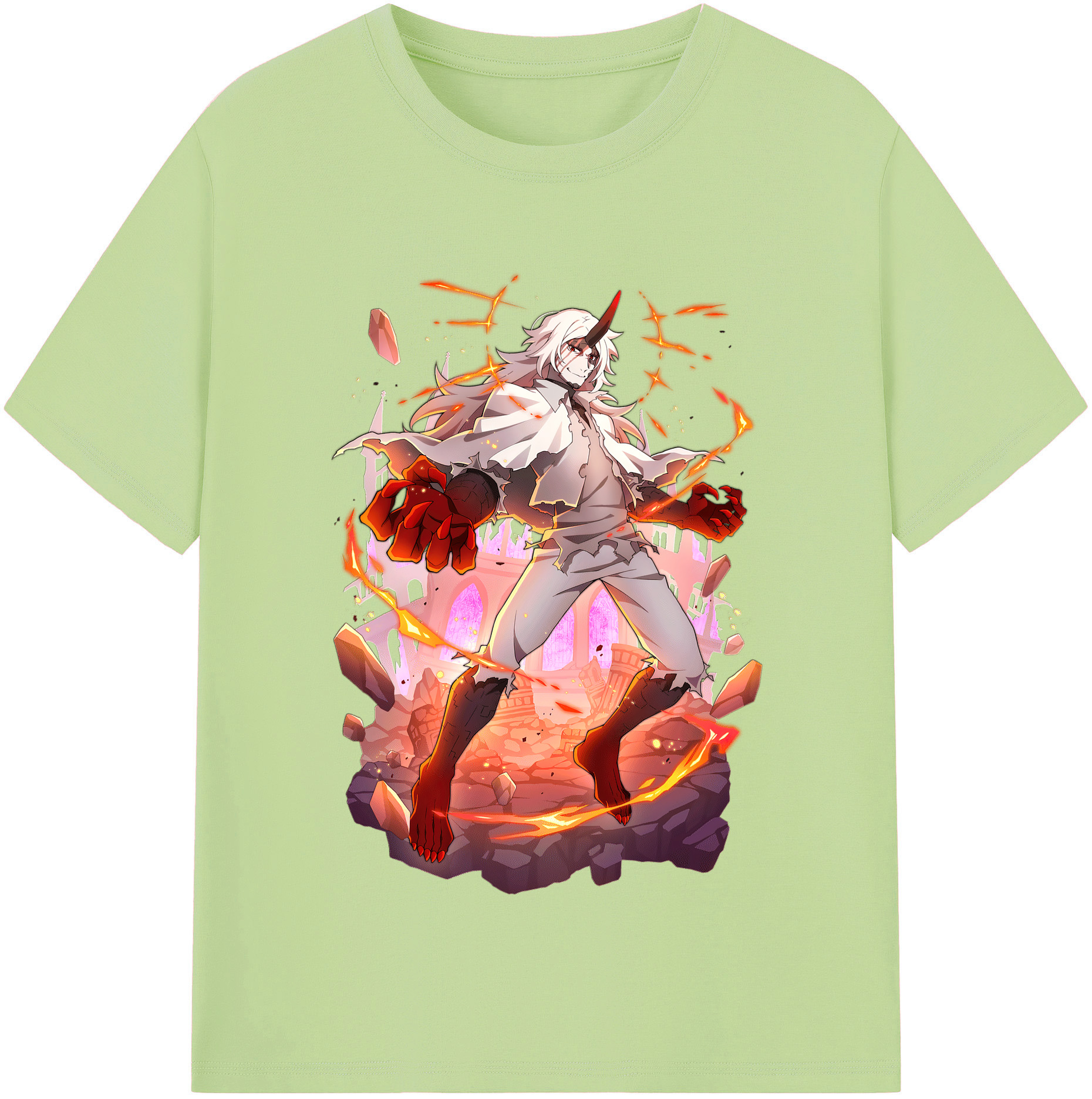 （画像用） 文豪ストレイドッグス Bungo Stray Dogs 綿100％半袖Tシャツ（フロントプリント）